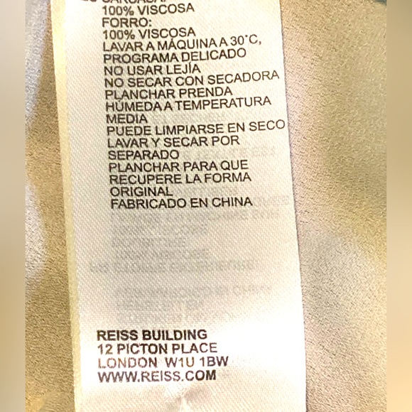 NWT Reiss Tate Multicolor Abstract Printed Romper Playsuit - Sz 8 - Picture 10 of 10